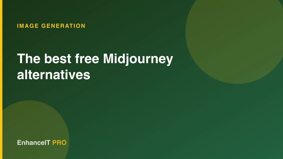 The best free Midjourney alternatives