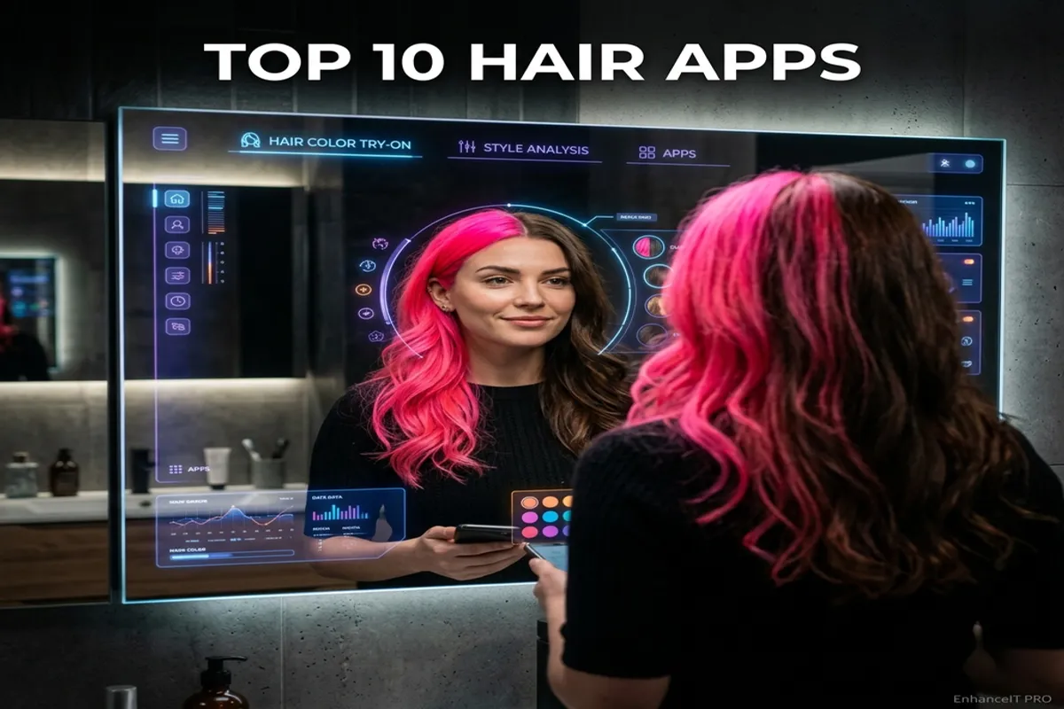 Top 10 free virtual hair color try-on apps in 2026
