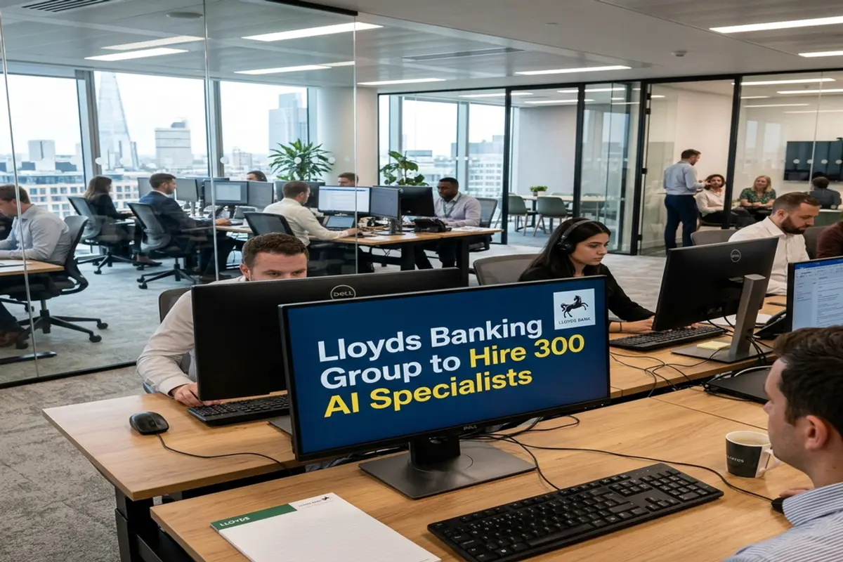 Lloyds Banking Group to hire 300 AI specialists by September 2026