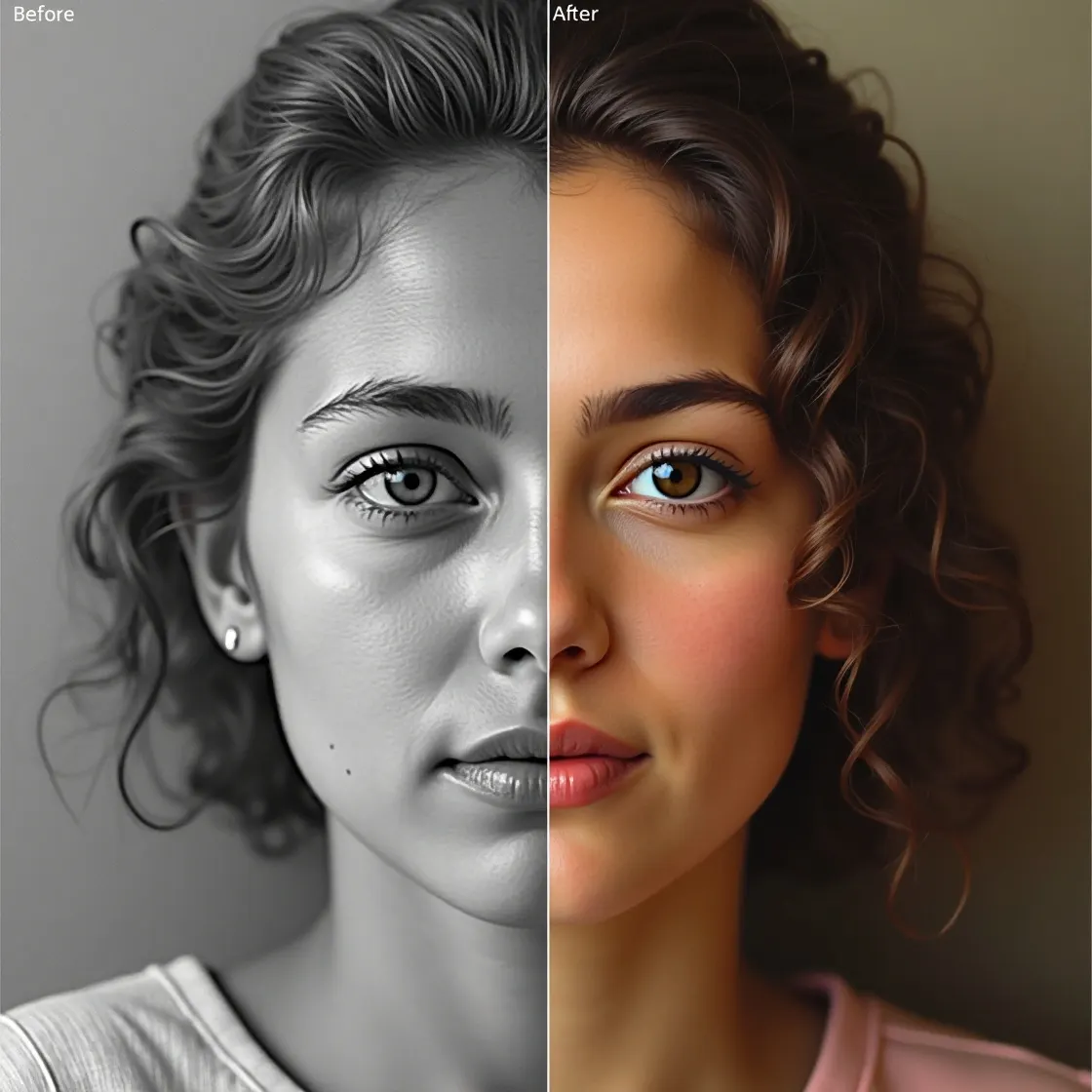 Free online AI image colorizer