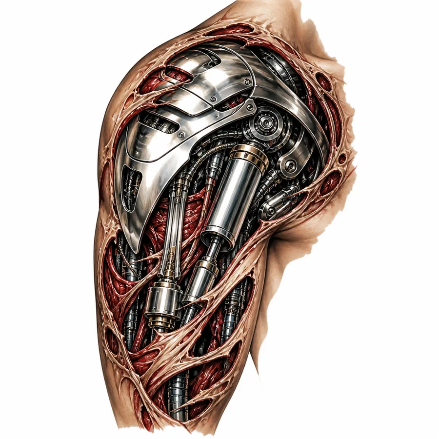 Bio Mechanical tattoo design example