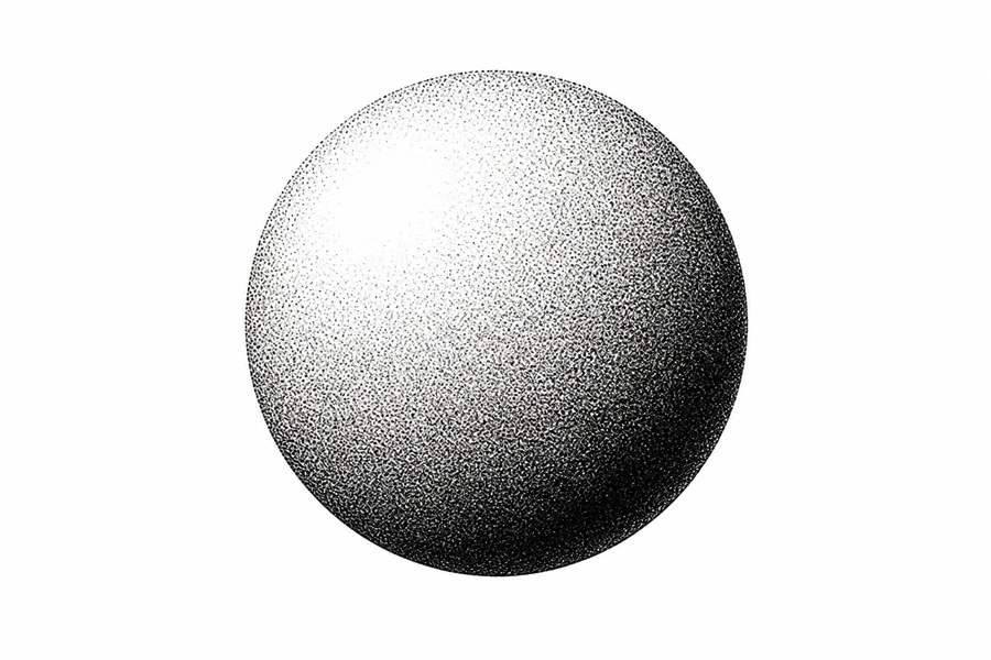 AI dotwork tattoo example: Stipple Sphere