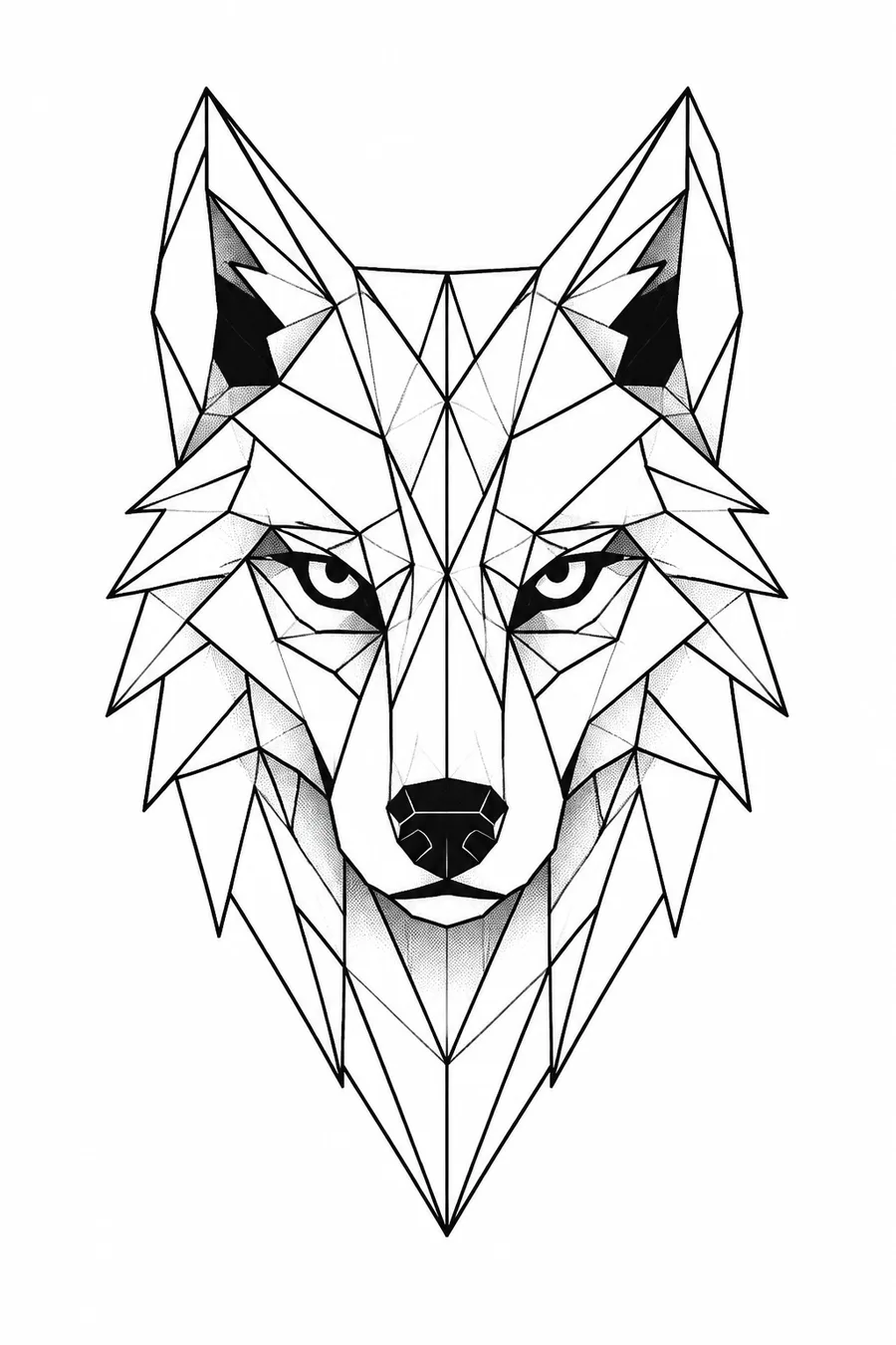 Geometric tattoo design example