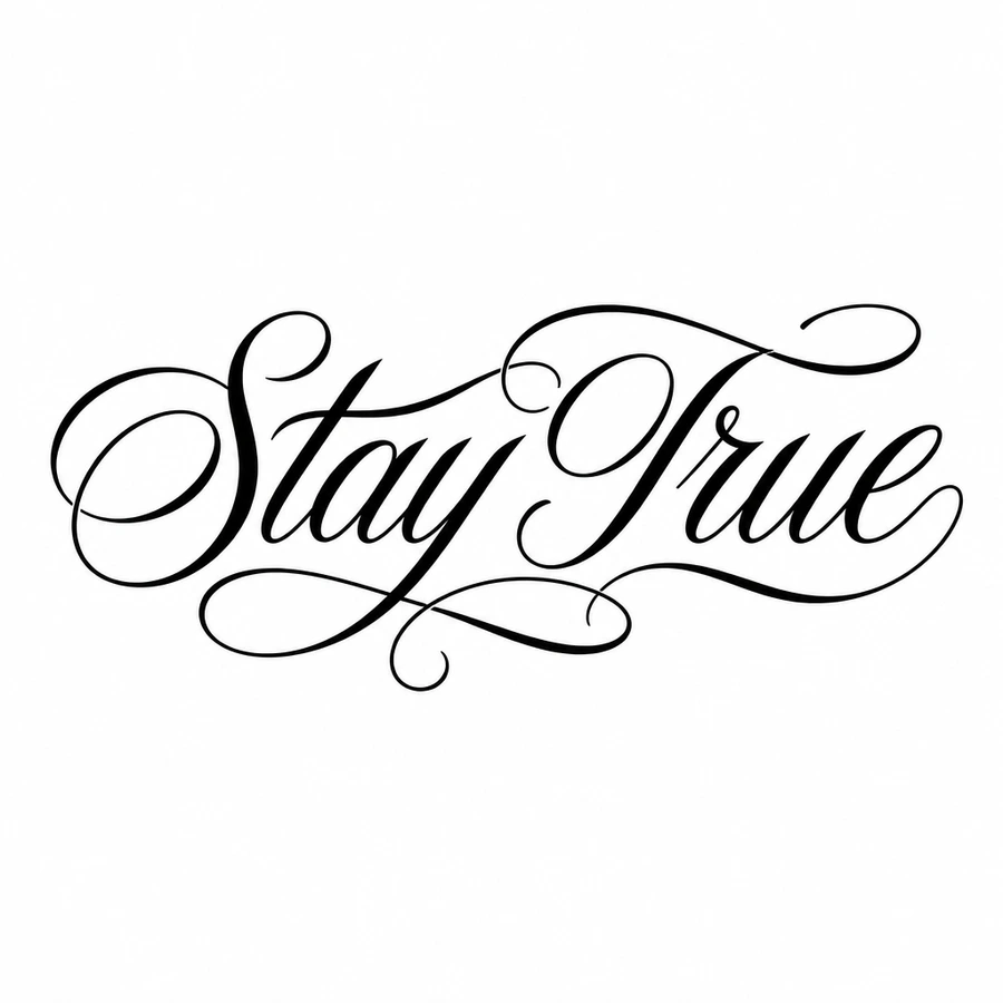 Lettering tattoo reference variation