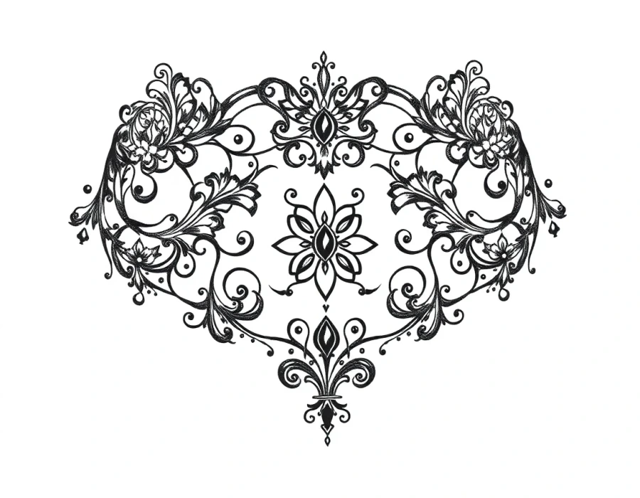 Ornamental tattoo design example