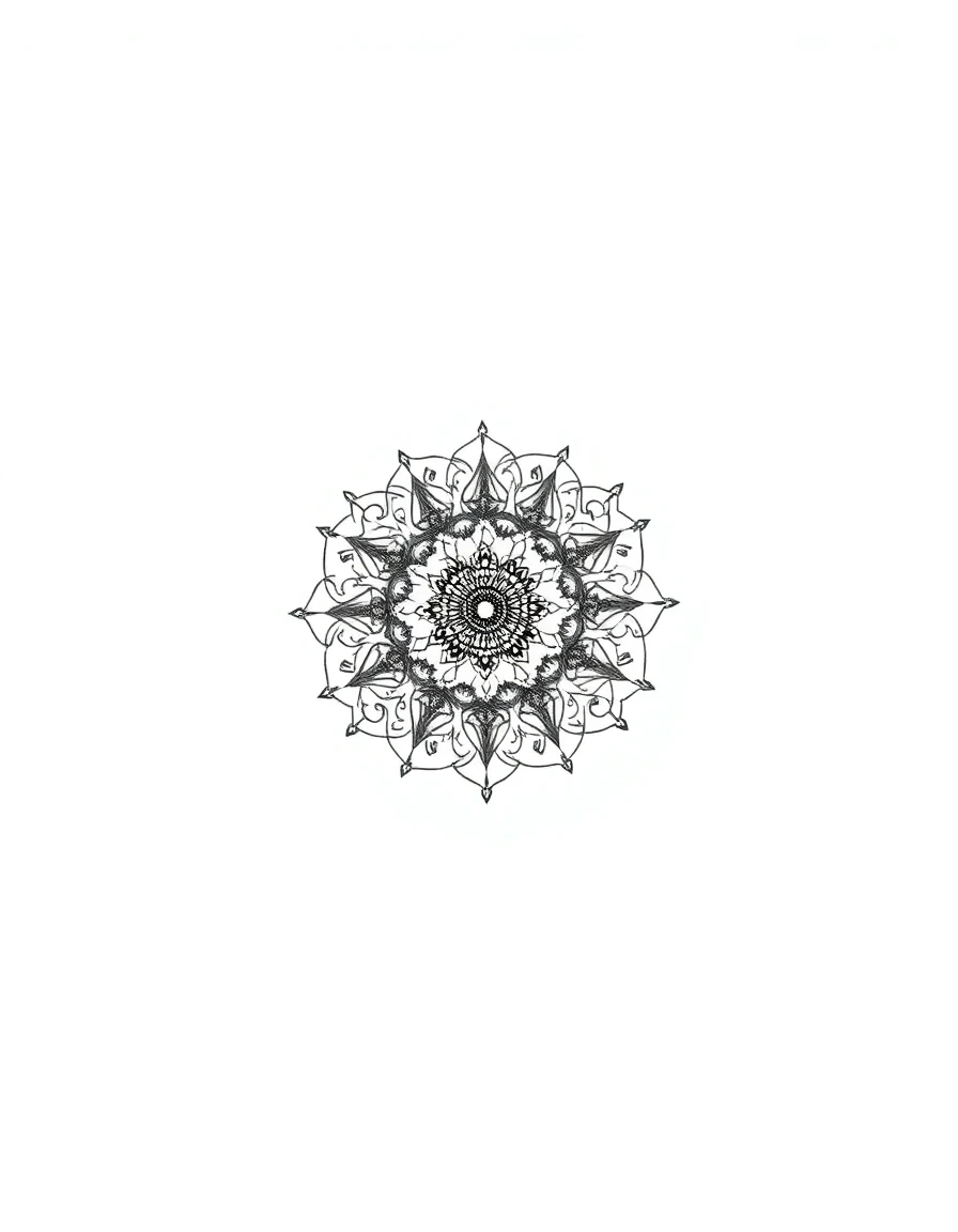 Ornamental tattoo reference variation