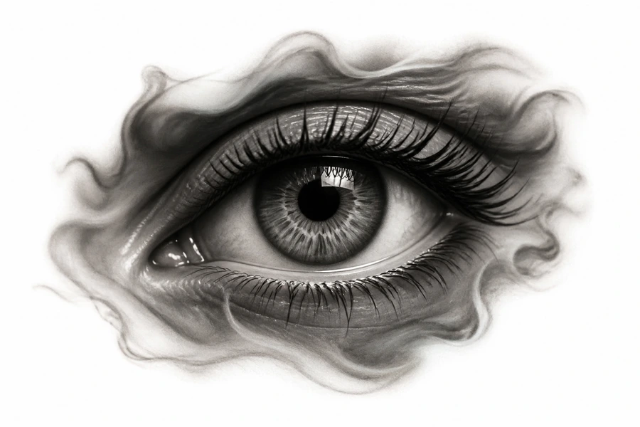 AI realism tattoo example: Realistic Eye