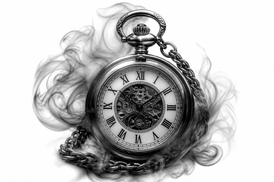 AI realism tattoo example: Clock Realism