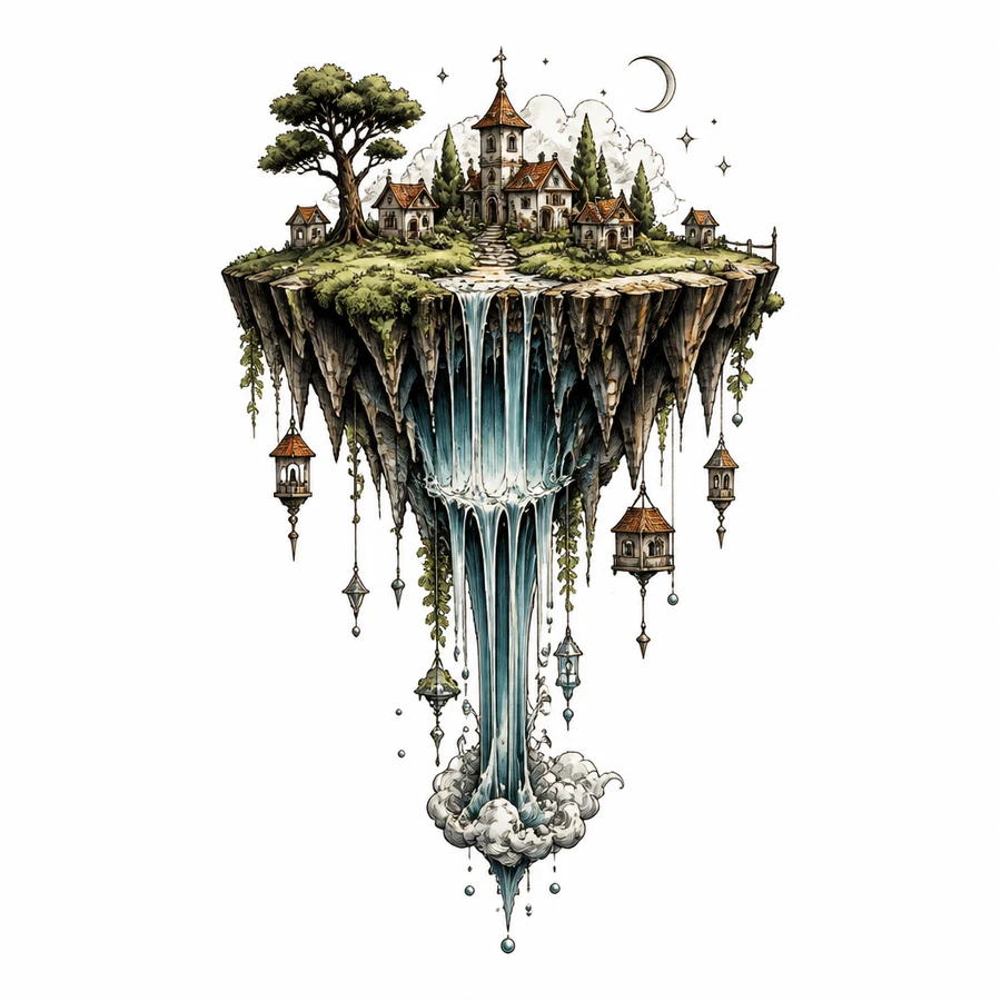 Surrealism tattoo design example
