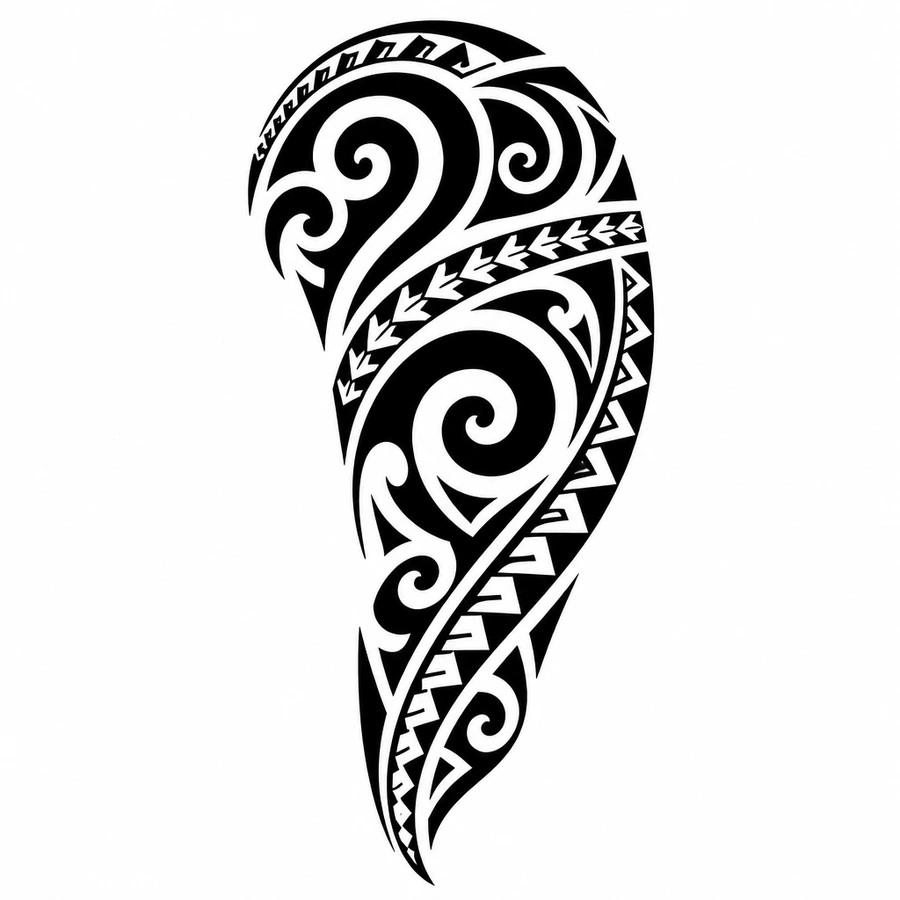 Tribal tattoo design example