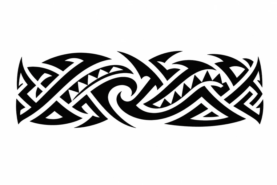 Tribal tattoo reference variation