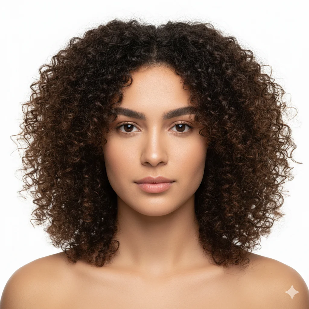 Curly hairstyle