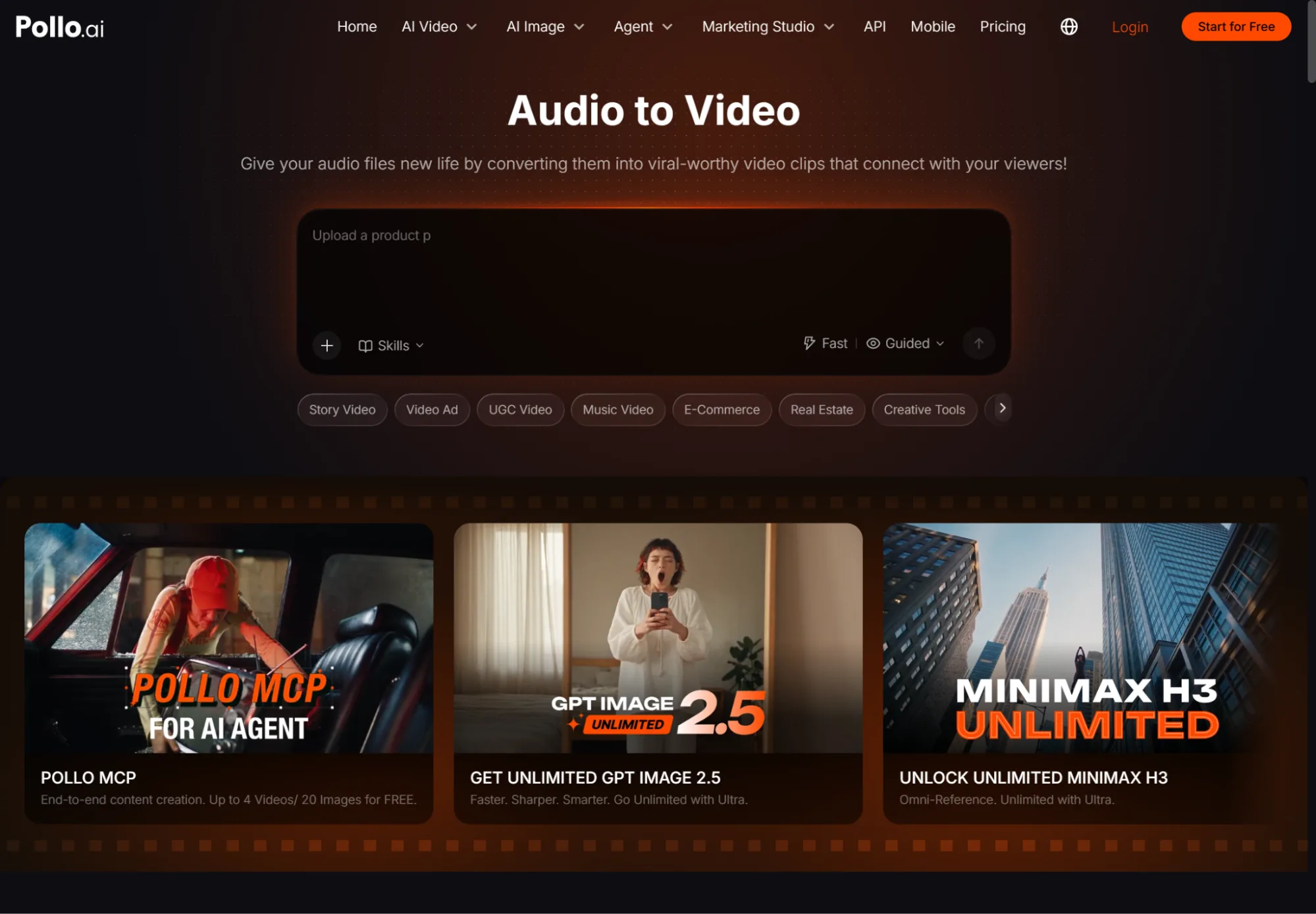 Audio to Video AI for Marketers: Turn Podcasts into Video Ads